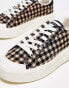 Goodnews Opal chunky trainers in checkered print