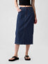 Фото #3 товара GapHeritage Button-Back Denim Midi Pencil Skirt