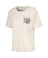 ფოტო #3 პროდუქტის Women's Cream Guns n Roses Was Here Boyfriend T-shirt