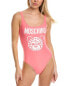 Фото #1 товара Moschino Teddy Bear One-Piece Women's Pink 38