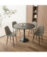 Фото #7 товара 31.5" Round Black Dining Table with MDF Top