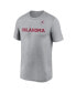 Men's Heather Gray Oklahoma Sooners Primetime Legend Wordmark T-Shirt Серый, M - фото #2