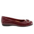 Фото #1 товара Trotters Sizzle Sign T1251-654 Womens Burgundy Narrow Ballet Flats Shoes 9