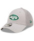 ფოტო #5 პროდუქტის Men's Gray New York Jets Team Neo 39Thirty Flex Hat