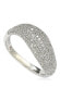 ფოტო #2 პროდუქტის Suzy Levian Sterling Silver Cubic Zirconia Pave Curved Puff Ring