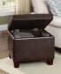 Фото #8 товара 21.75" Faux Leather Madison Storage Ottoman