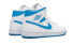 Фото #6 товара Кроссовки Nike Air Jordan 1 Mid UNC (W) (Белый, Голубой)