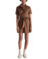 ფოტო #1 პროდუქტის Women's Jolene Faux-Suede Shirtdress