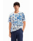 Men's Arty motif T-shirt