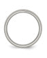 ფოტო #2 პროდუქტის Titanium Brushed Half Round Wedding Band Ring