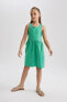 Kız Çocuk Kolsuz Elbise B4336A824SM