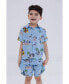 Фото #1 товара Starwars Boys Chewbacca Darth Vader R2-D2 Stormtrooper TIE Fighter X-Wing Matching Family Hawaiian Button Down Shirt Adult