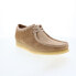 Фото #3 товара Clarks Wallabee 26165427 Mens Brown Suede Oxfords & Lace Ups Casual Shoes