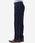 Men's Eclo Stria Classic Fit Flat Front Hidden Expandable Dress Pants