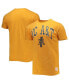 Фото #1 товара Men's Gold North Carolina A&T Aggies Bleach Splatter T-shirt