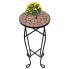 Фото #3 товара Mosaic Side Table Plant Table Terracotta