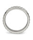 ფოტო #2 პროდუქტის Titanium Polished Studded Wedding Band Ring