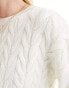 Фото #3 товара Pimkie cable knit jumper in cream