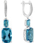 Фото #1 товара Серьги LALI Jewels Swiss Blue Topaz & Diamond
