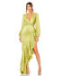 ფოტო #1 პროდუქტის Women's Cut Out Asymmetrical Ruffled Gown