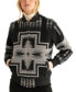 Фото #3 товара Women's Wool Patterned Bomber Jacket