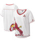 Фото #1 товара Women's White St. Louis Cardinals Perfect Game V-Neck T-shirt