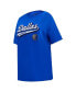 ფოტო #2 პროდუქტის Women's Royal Dallas Mavericks Script Boyfriend T-Shirt