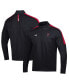 Фото #1 товара Men's Black Texas Tech Red Raiders Midlayer Half-Zip Jacket