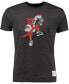 ფოტო #1 პროდუქტის Men's Heather Black Louisville Cardinals Vintage-Like Tri-Blend T-shirt