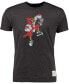 Men's Heather Black Louisville Cardinals Vintage-Like Tri-Blend T-shirt Small - фото #1