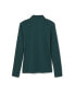 ფოტო #11 პროდუქტის Big Girls Long Sleeve Interlock Knit Polo with Picot Collar