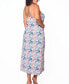 ფოტო #2 პროდუქტის Danielle Plus Size Ultra Soft Floral Lounge Dress
