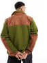 Фото #5 товара The North Face Royal Arch heavyweight quilted fleece in olive green and brown