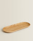 Oval wooden tray