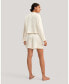 Women's Osmanthus Silk Pullover Pajama Short Set