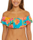 Фото #1 товара Women's Poppy Ruffled Bandeau Bikini Top