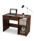 Lift Top Computer Desk Standing Desk with Hidden Compartments & Storage Shelves