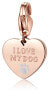 Bronze pendant I love my dog SHA339