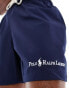 Фото #4 товара Polo Ralph Lauren Traveler script logo longer length swim shorts in navy