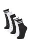 Kadın 5'li Pamuklu Soket Çorap C0675axns
