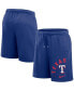 Men's Royal Texas Rangers Arched Kicker Shorts