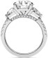 Фото #6 товара Certified Lab Grown Diamond Round Three Stone Bridal Set (4-1/4 ct. t.w.) in 14k Gold