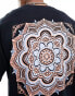 Фото #8 товара ASOS DESIGN oversized t-shirt in black with paisley back print