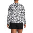 ფოტო #5 პროდუქტის Plus Size Long Crew Neck Long Sleeve Rash Guard UPF 50 Swim Tee