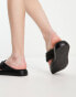 Urban Revivo flatform toe post sandal in black