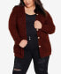 Фото #1 товара Plus Size Amber Boucle Cardigan Sweater