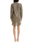 Фото #2 товара James Perse Linen Shirtdress Women's Grey 0