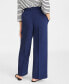 Women's Double-Weave Wide-Leg Pants, Regular and Short Length, Created for Macy's