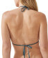 Women's Solid Slider Triangle Bikini Top