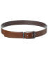 Фото #3 товара Ted Baker Twin Cross Hatch Reversible Leather Belt Men's